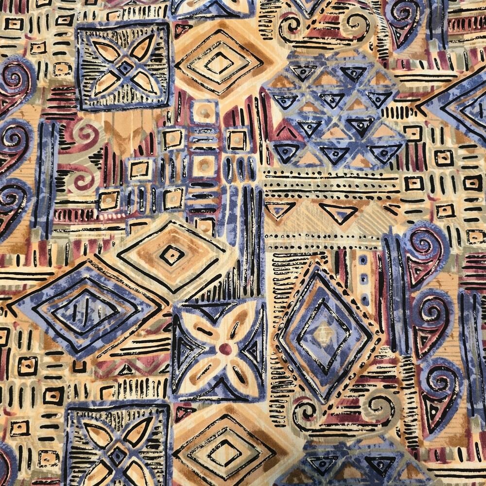 Vintage Panhandle Slim Top Womens Size Large Multicolor Tribal Geometric Print - Picture 5 of 11
